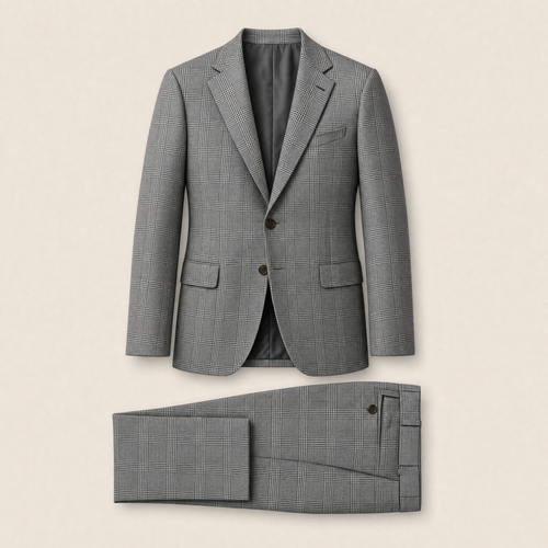 Abbas two-piece suit — Gray technical