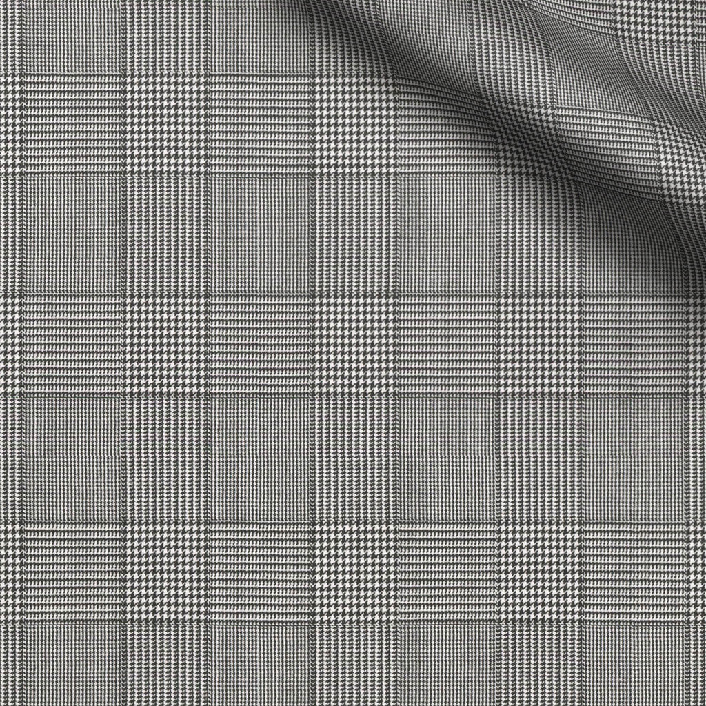 Abbas fabric swatch — Gray nailshead pinhead, Draperì Corsini
