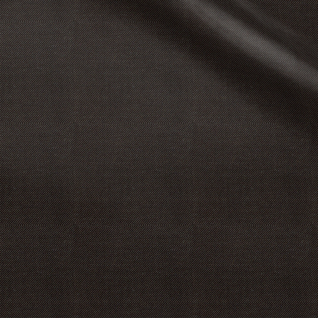 Abbott fabric swatch — Chocolate twill, 230 gsm, Draperì Corsini
