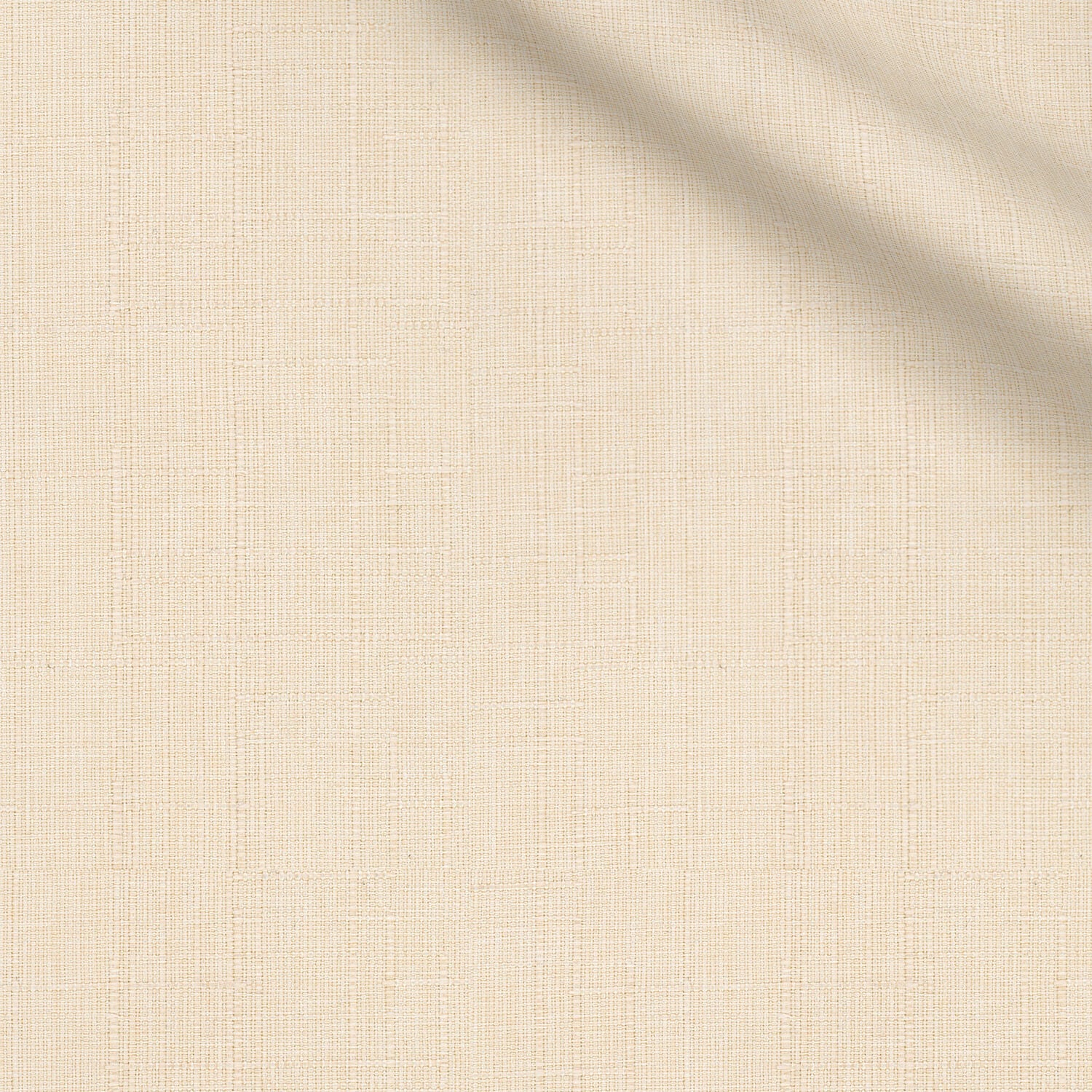 Adem fabric swatch — Cream plain weave, Draperì Corsini