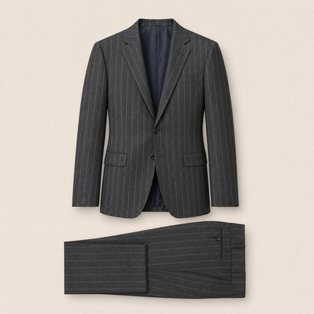 Albred two-piece suit — Gray wool blend