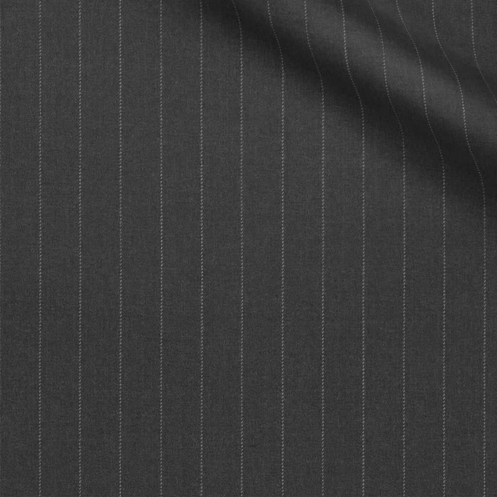 Albred fabric swatch — Gray flannel, 340 gsm, Draperì Corsini