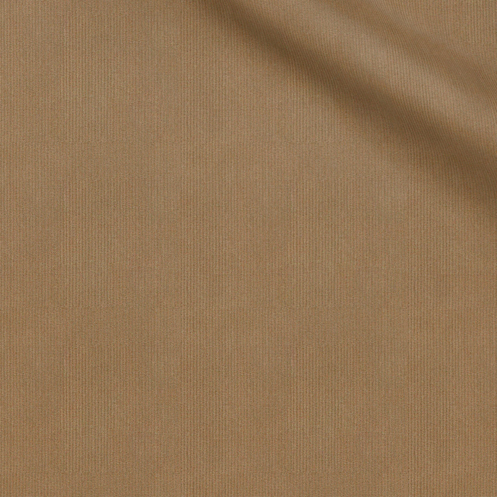 Arnold fabric swatch — Tan micro corduroy, 310 gsm, Draperì Corsini