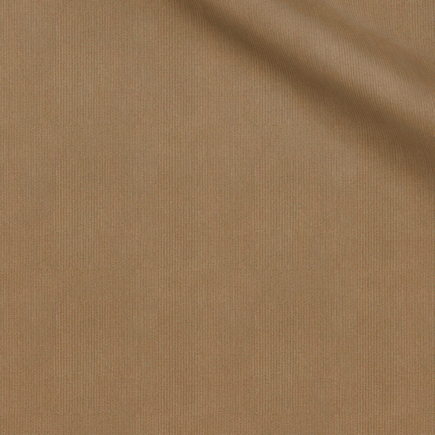 Arnold fabric swatch — Tan micro corduroy, 310 gsm, Draperì Corsini