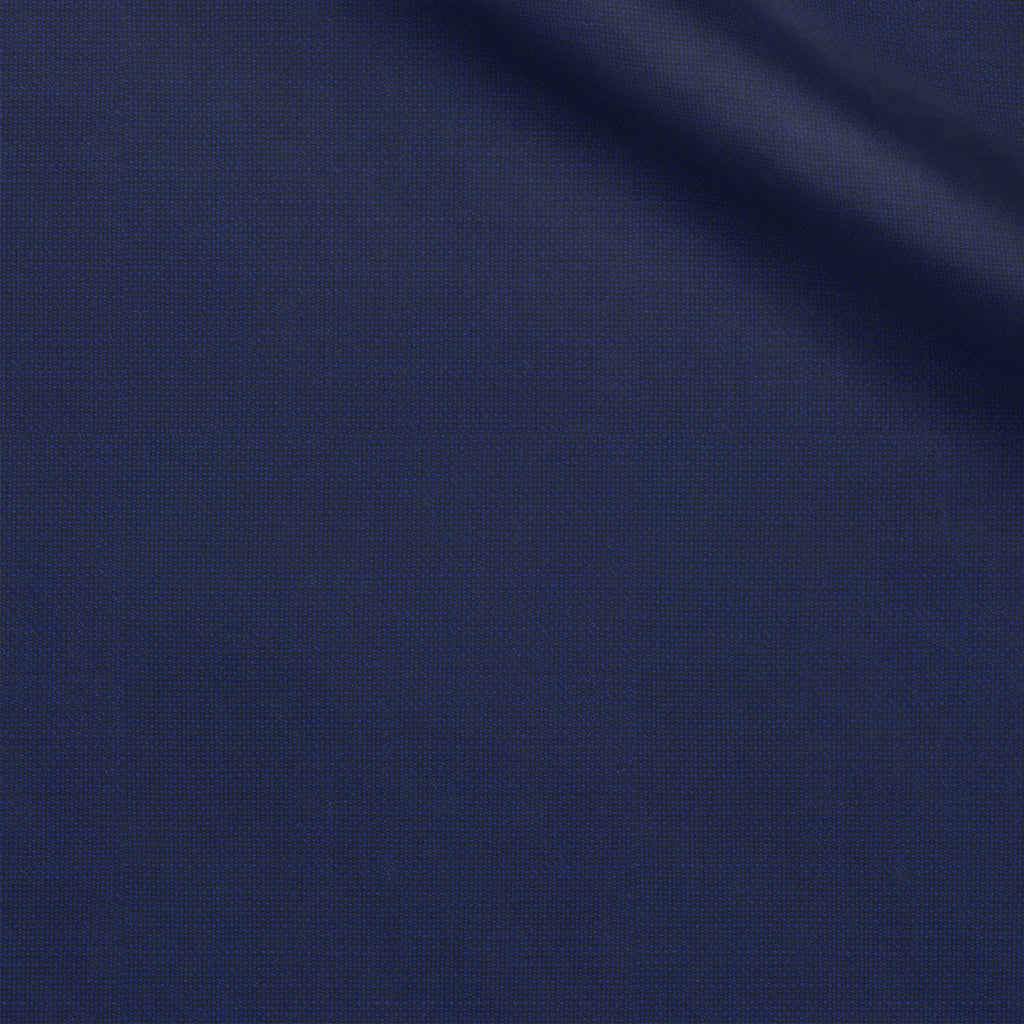 Astton fabric swatch — Navy Blue hopsack, Draperì Corsini