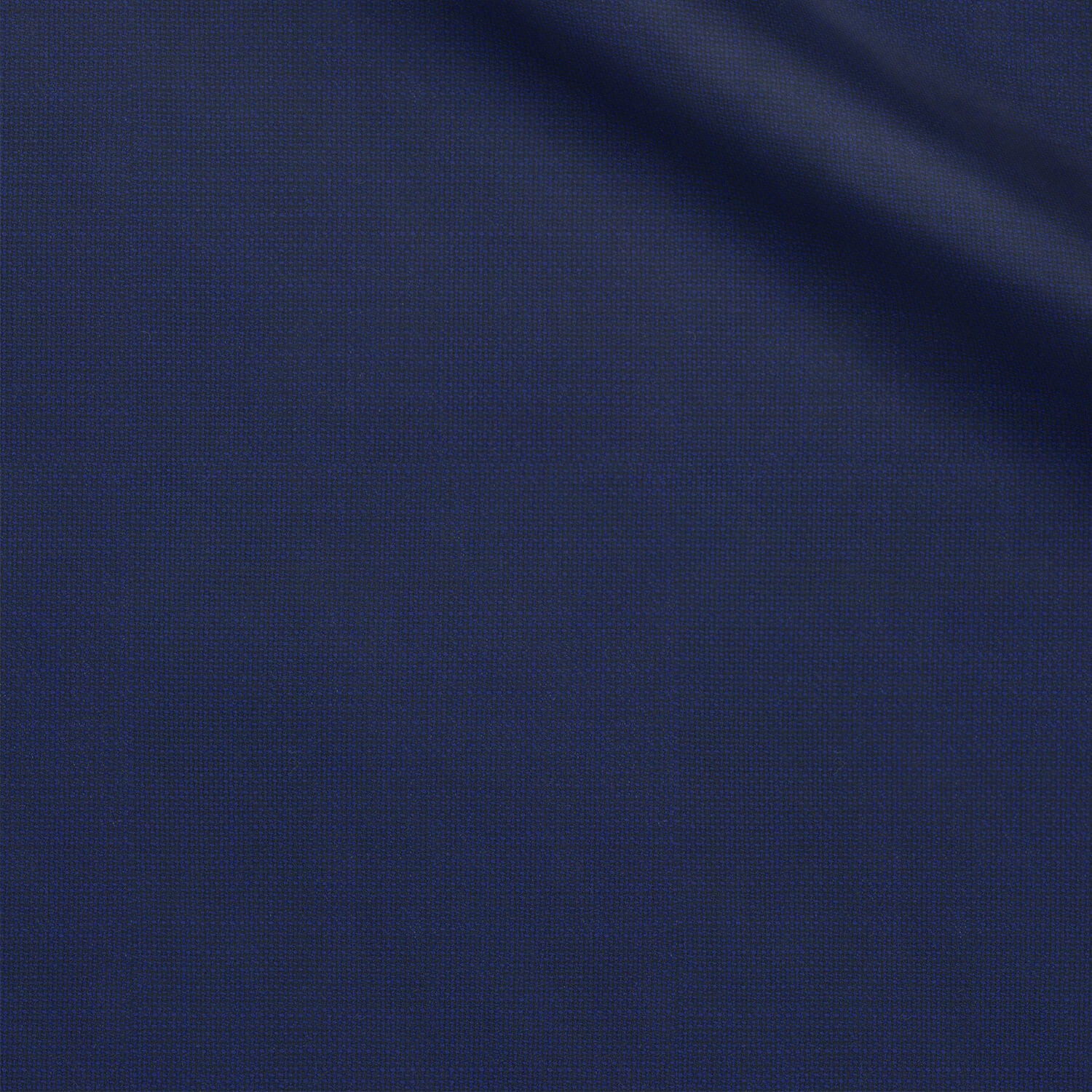 Astton fabric swatch — Navy Blue hopsack, Draperì Corsini