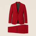 Ayden two-piece suit — Intense Red Solid