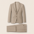 Bahama two-piece suit — Light Brown Herringbone