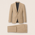 Baillie two-piece suit — Camel technical