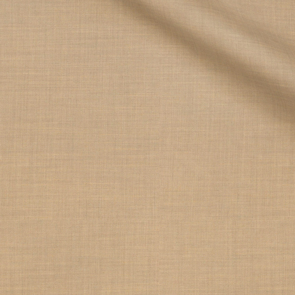 Baillie fabric swatch — Camel plain weave, 204 gsm, Draperì Corsini