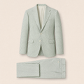 Beccles two-piece suit — Light Green Striped