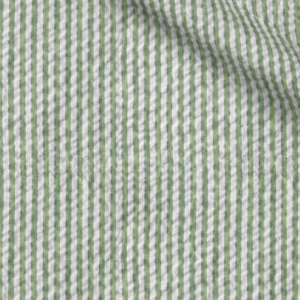 Beccles fabric swatch — Light Green Striped, Piero Tallini