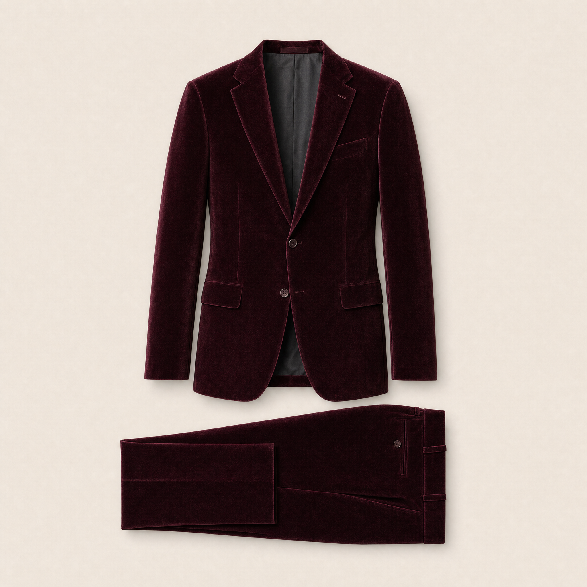 Blake two-piece suit — Burgundy Solid