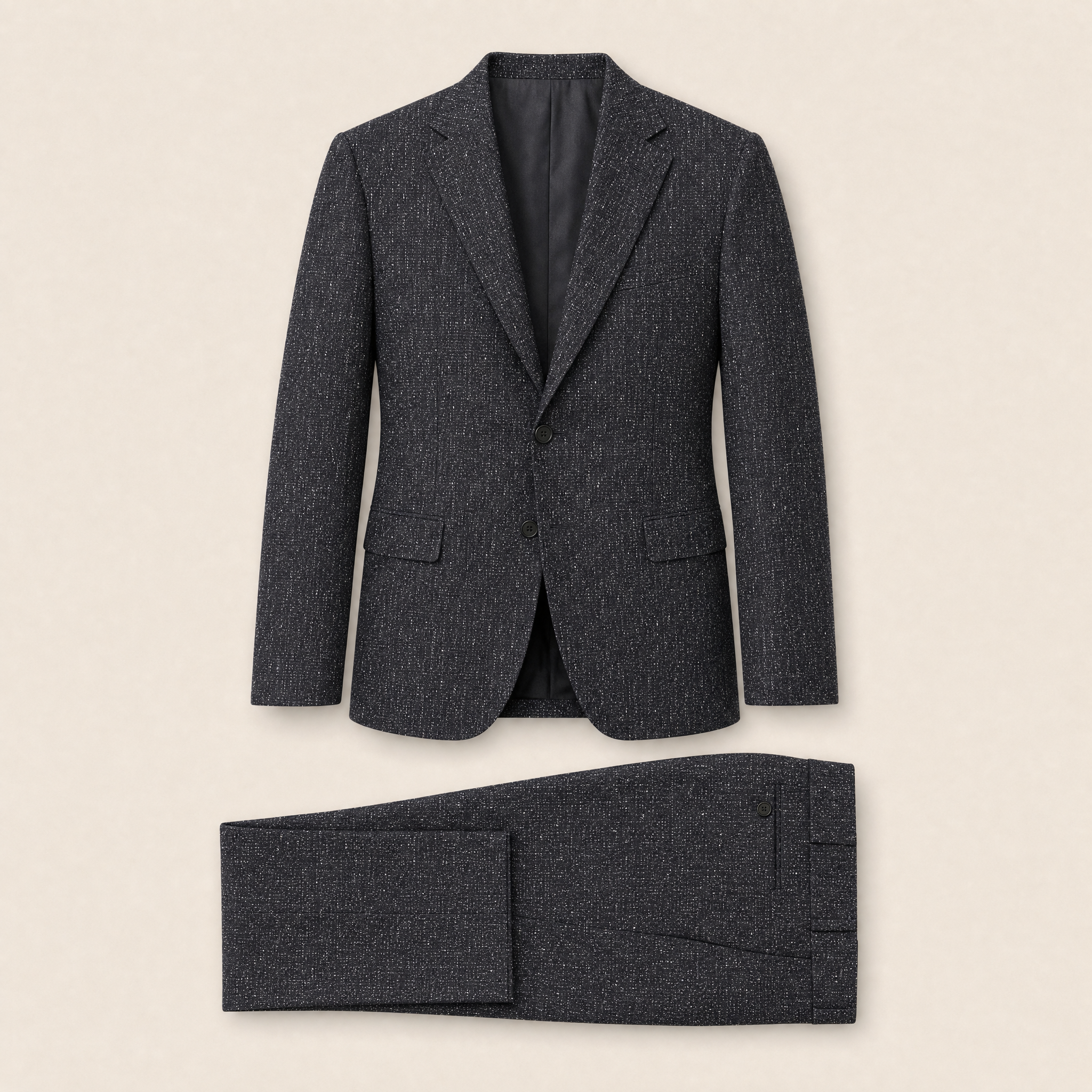 Bobbie two-piece suit — Blue bouclé