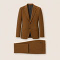 Bostock two-piece suit — Brown cotton