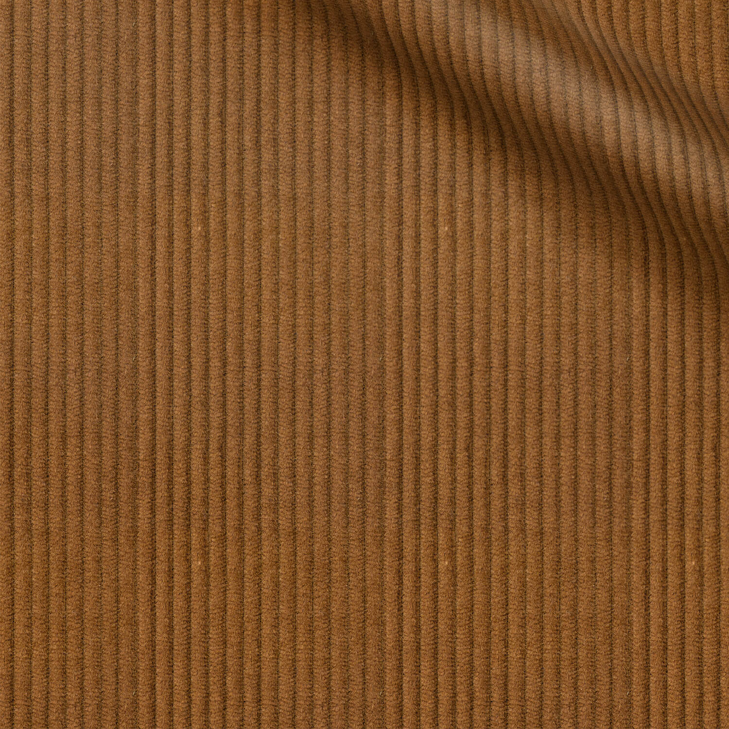 Bostock fabric swatch — Brown corduroy, 290 gsm, Draperì Corsini