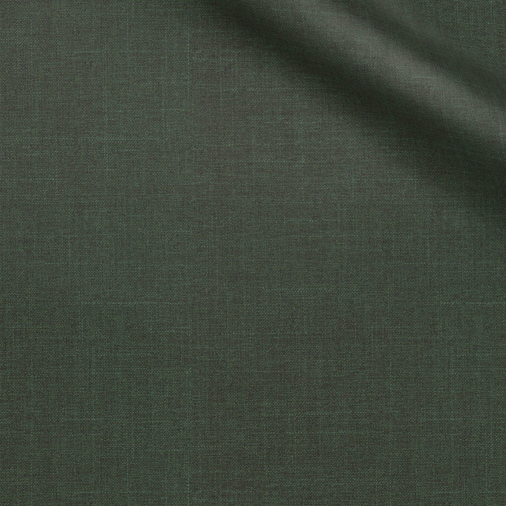 Bowmain fabric swatch — Dark Green sharkskin, Draperì Corsini