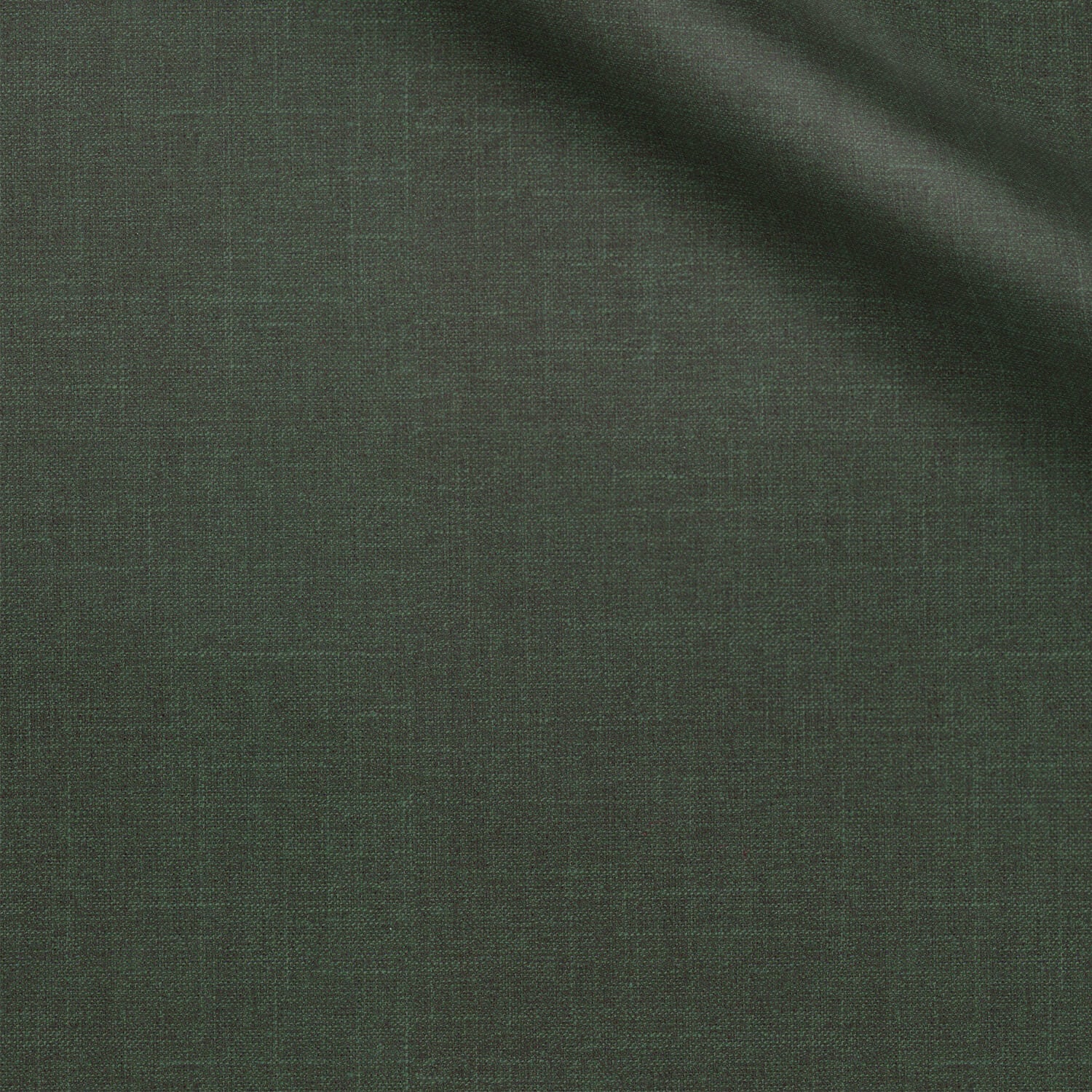 Bowmain fabric swatch — Dark Green sharkskin, Draperì Corsini
