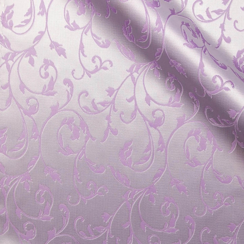 Bridal Amethist fabric swatch — Lavender jacquard, Draperì Corsini