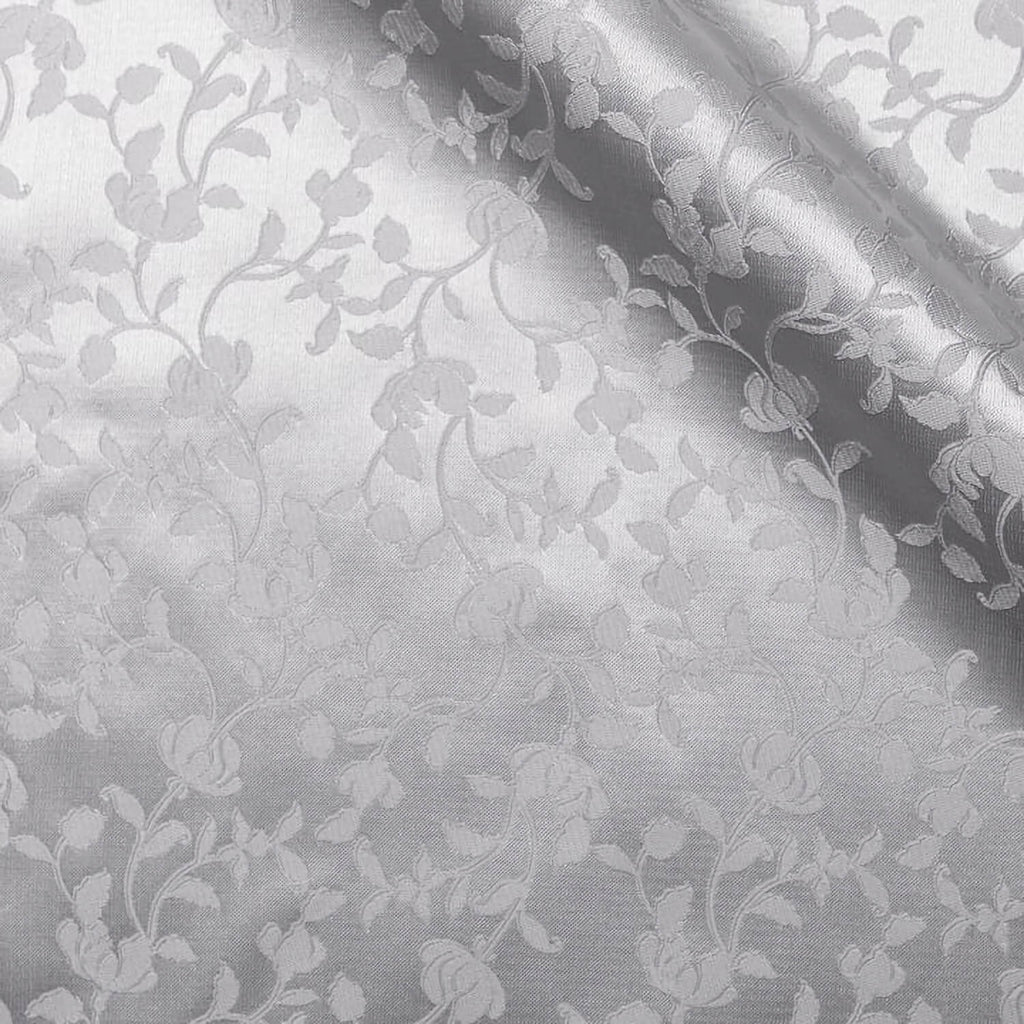 Bridal Silver fabric swatch — Silver jacquard, Draperì Corsini
