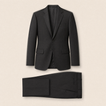 Bushwick two-piece suit — Black cotton blend