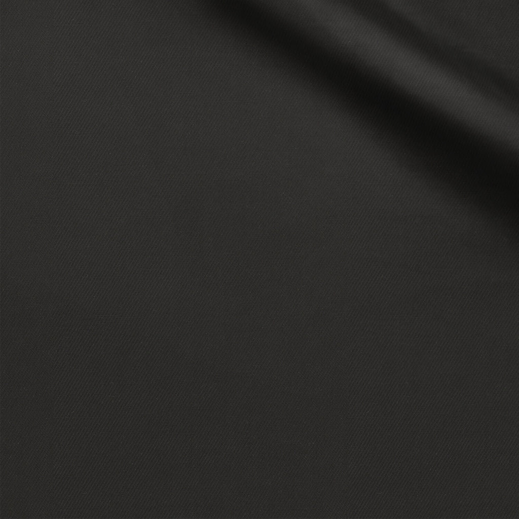 Bushwick fabric swatch — Black serge, 180 gsm, Draperì Corsini