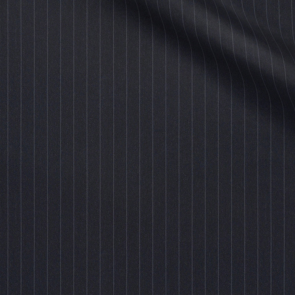 Cambrin fabric swatch — Dark Blue plain weave, Draperì Corsini