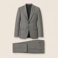 Caribe two-piece suit — Dark Gray Herringbone
