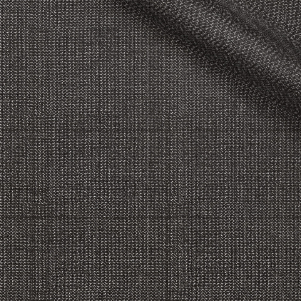 Caspar fabric swatch — Charcoal dobby, 270 gsm, Draperì Corsini