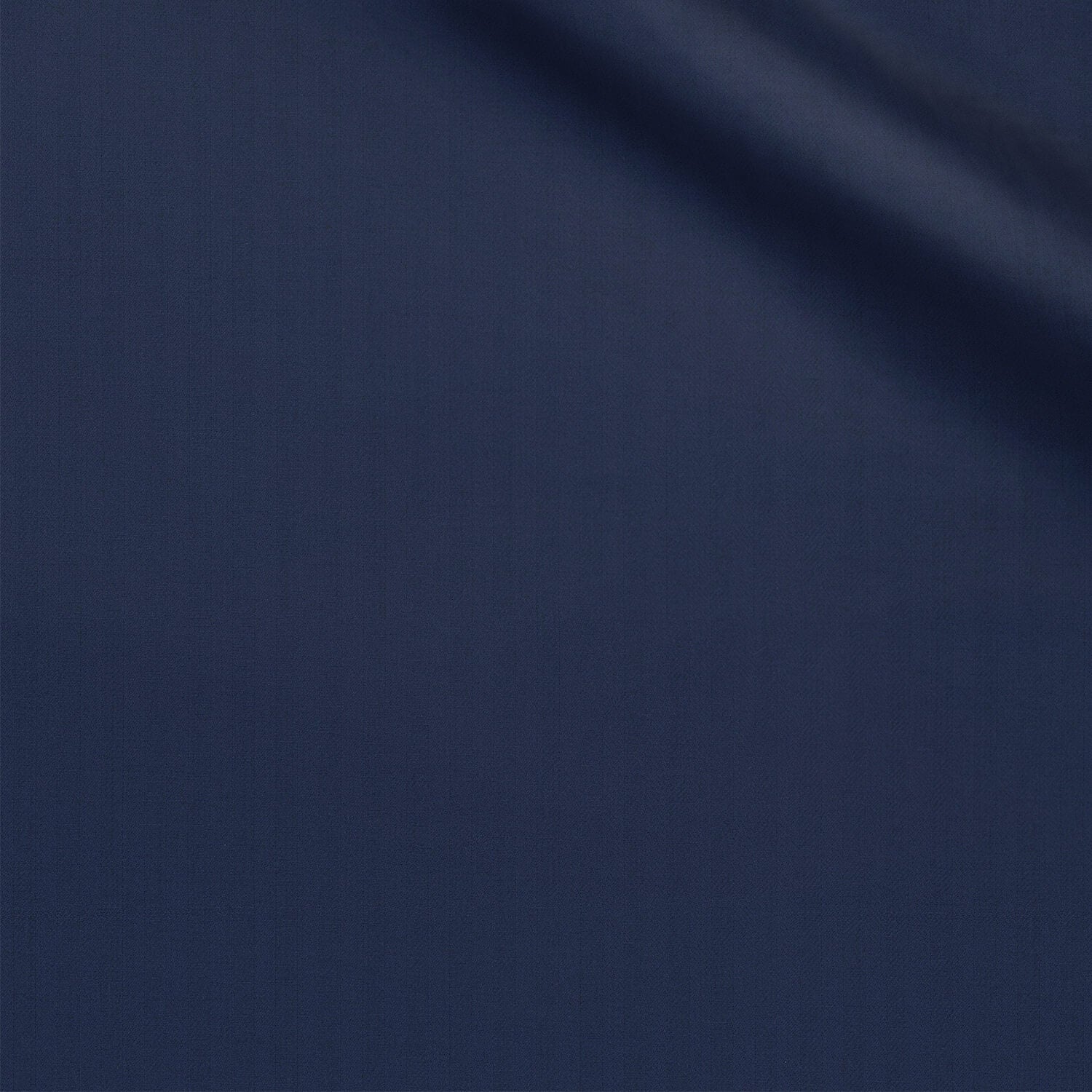 Cheviot fabric swatch — Cobalt Blue herringbone, Draperì Corsini