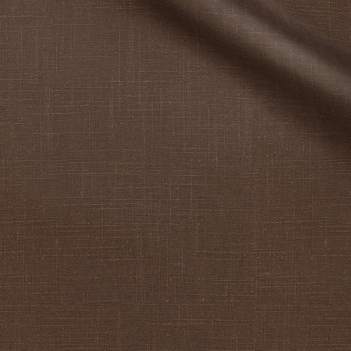 Chiva fabric swatch — Chocolate slub, 230 gsm, Draperì Corsini
