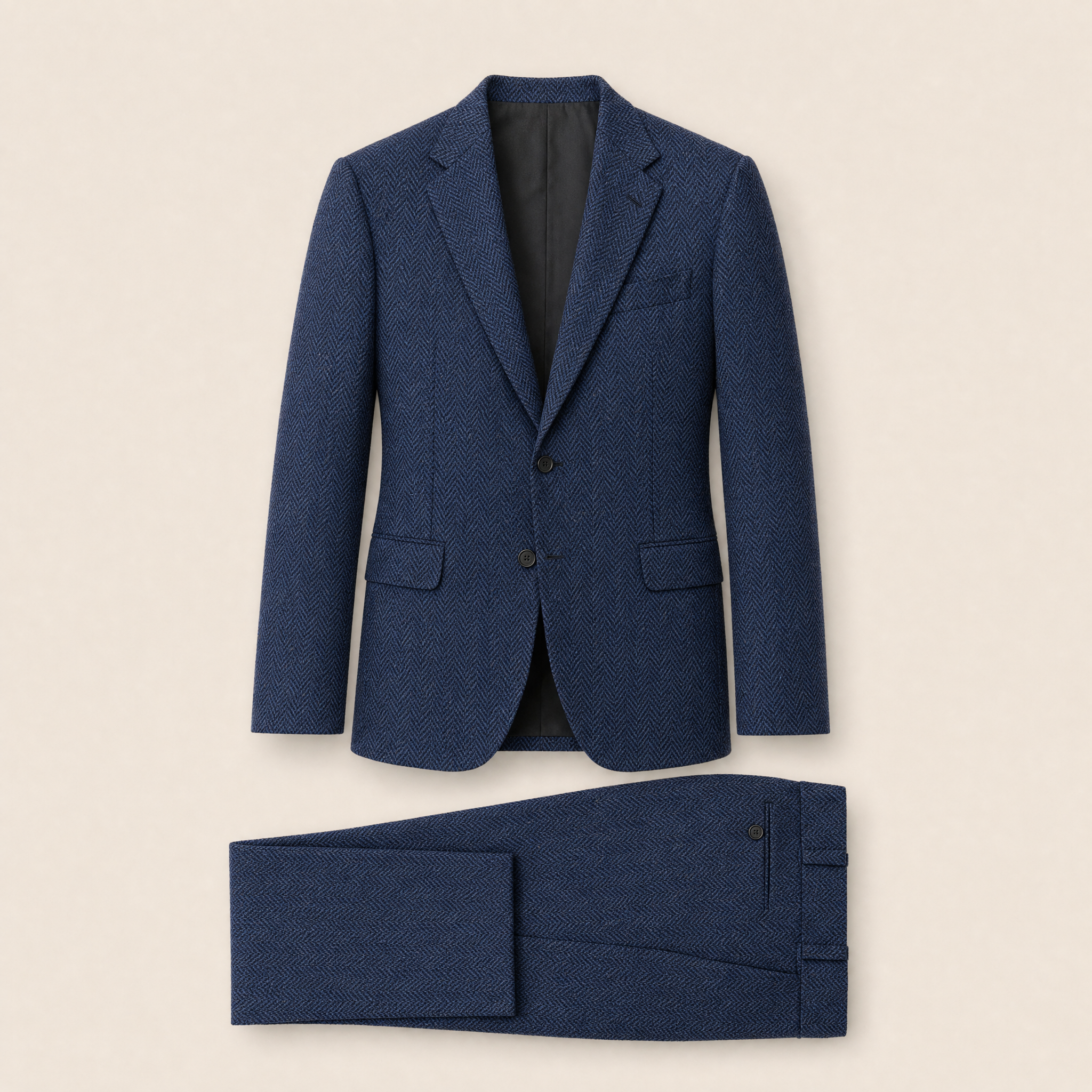 Connell two-piece suit — Royal Blue wool blend
