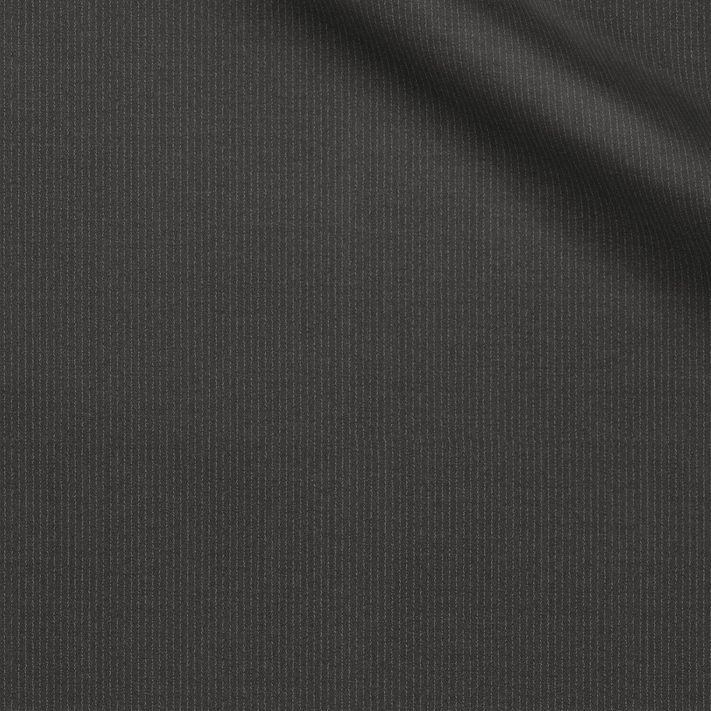 Corain fabric swatch — Charcoal crepe, 270 gsm, Draperì Corsini