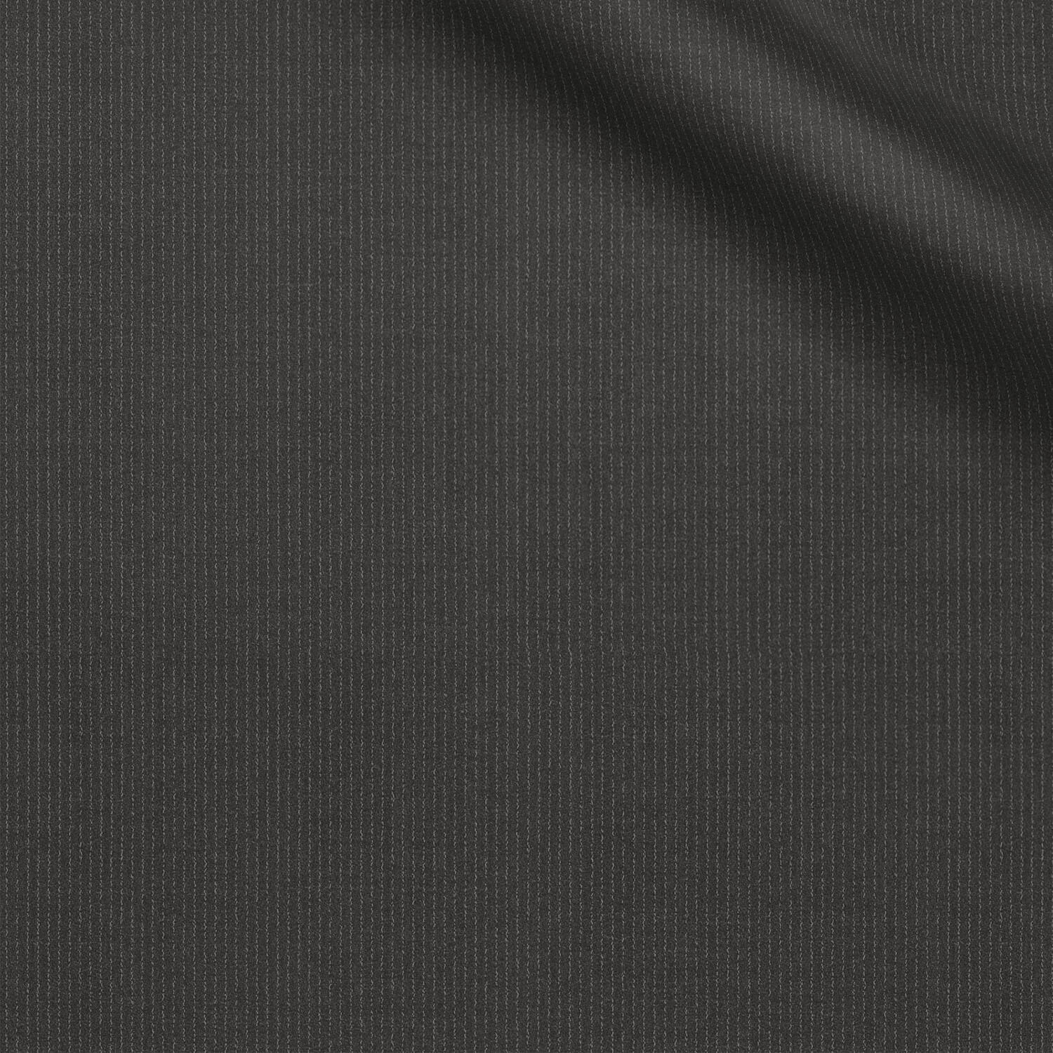 Corain fabric swatch — Charcoal crepe, 270 gsm, Draperì Corsini