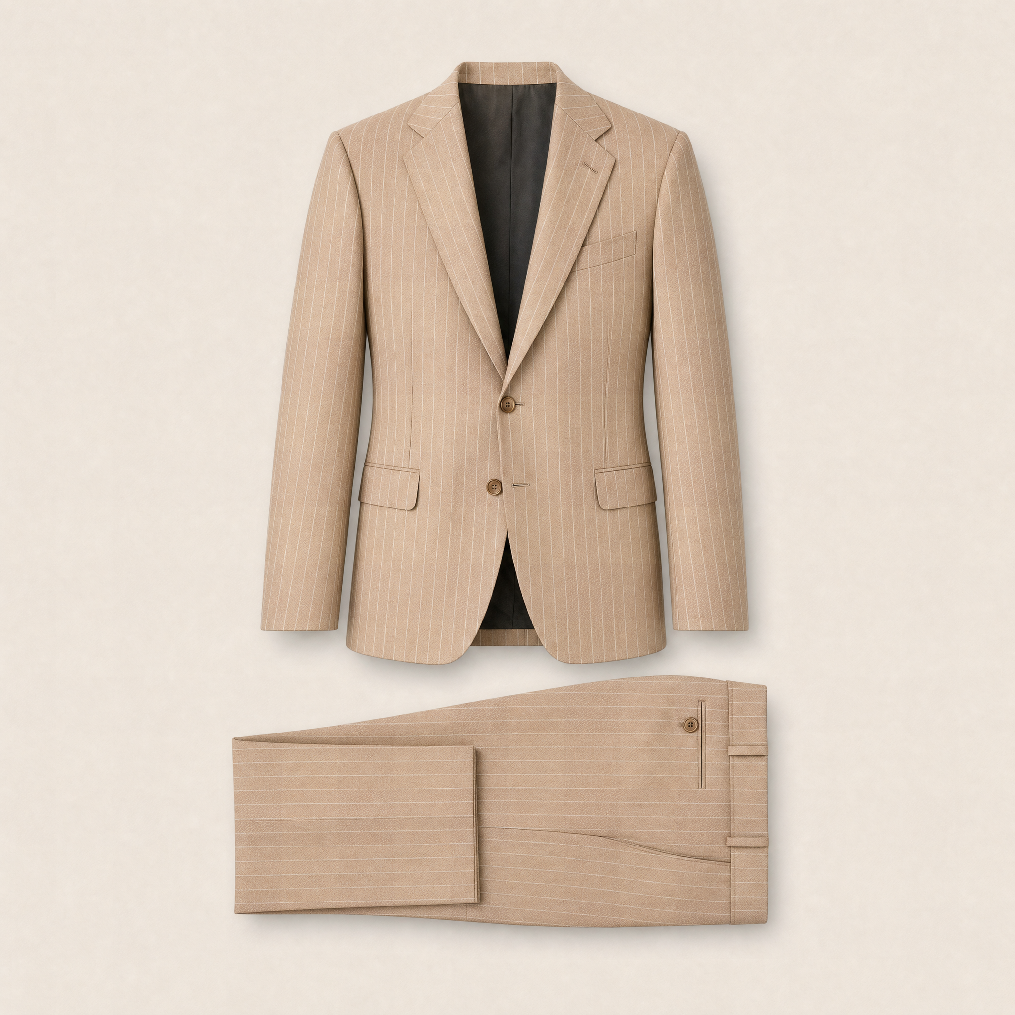 Corbusier two-piece suit — Sand technical