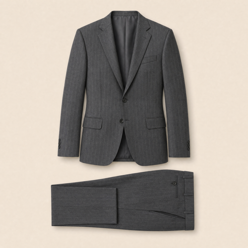 Deventer two-piece suit — Charcoal Solid