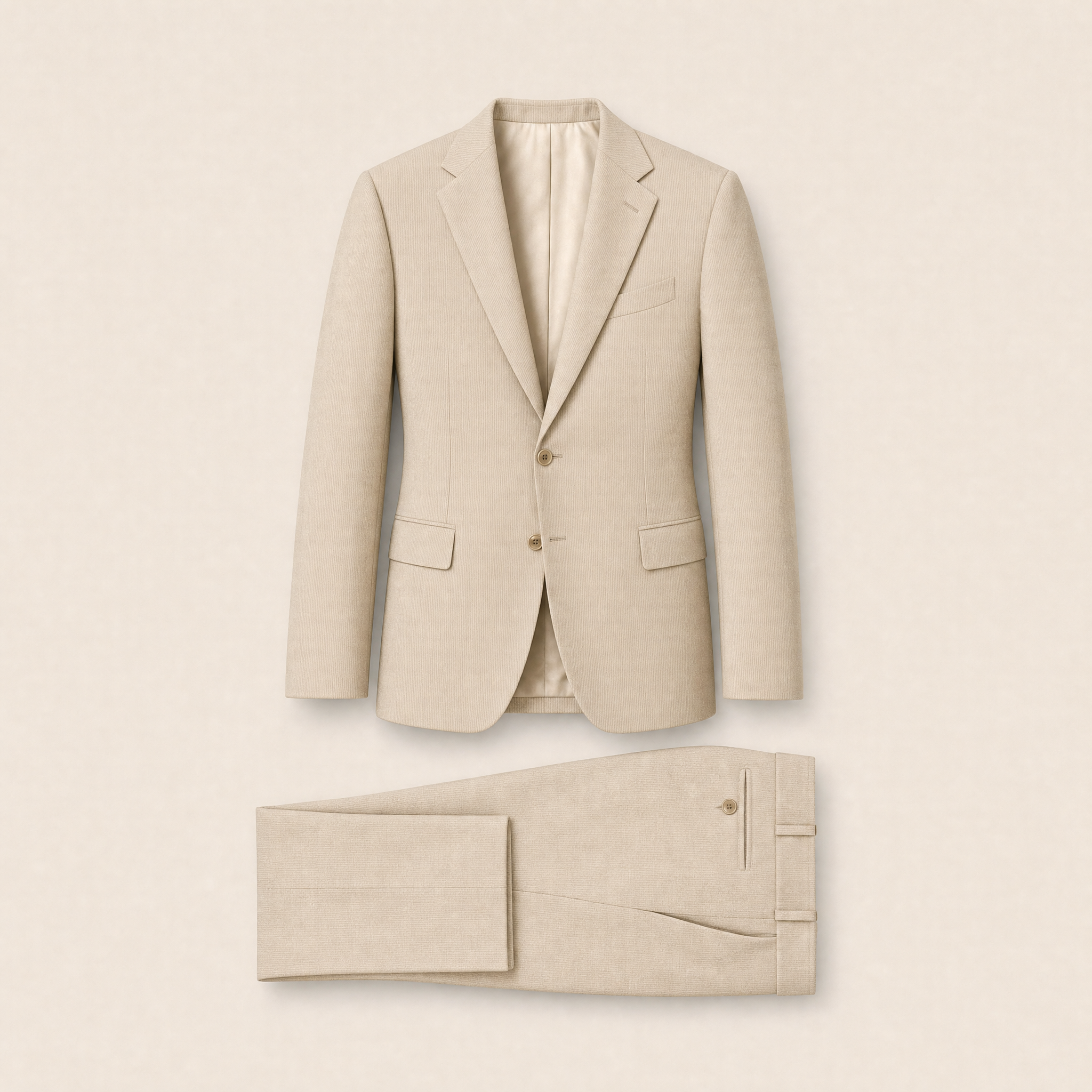 Donaldson two-piece suit — Beige cotton blend