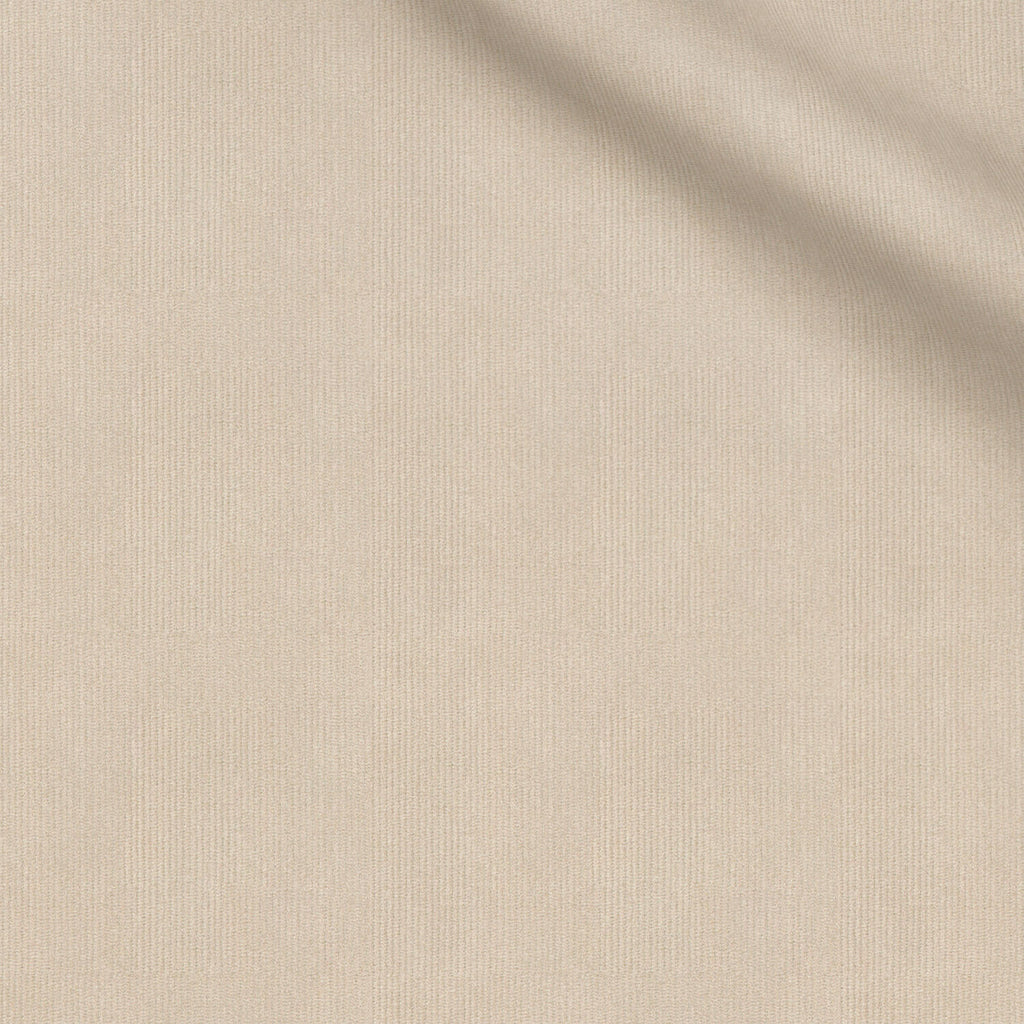Donaldson fabric swatch — Beige micro corduroy, 310 gsm, Draperì Corsini