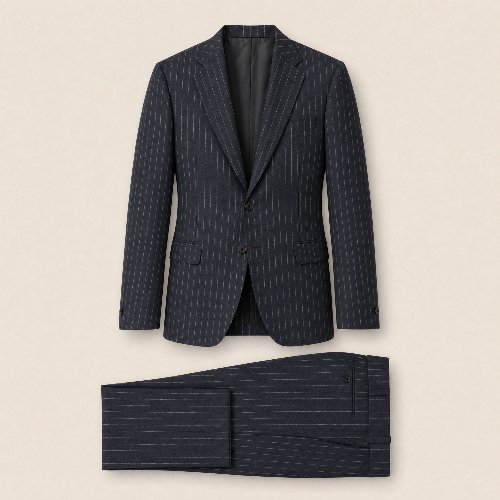 Dowag two-piece suit — Dark Blue wool blend