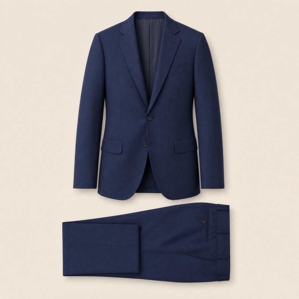 Edinworth two-piece suit — Cobalt Blue technical