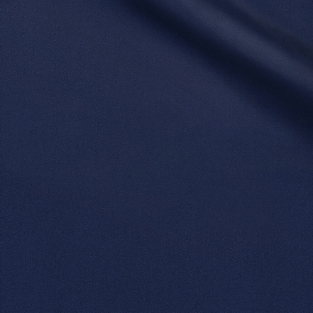 Edinworth fabric swatch — Cobalt Blue twill, 245 gsm, Draperì Corsini
