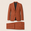 Edwards two-piece suit — Terracotta Solid