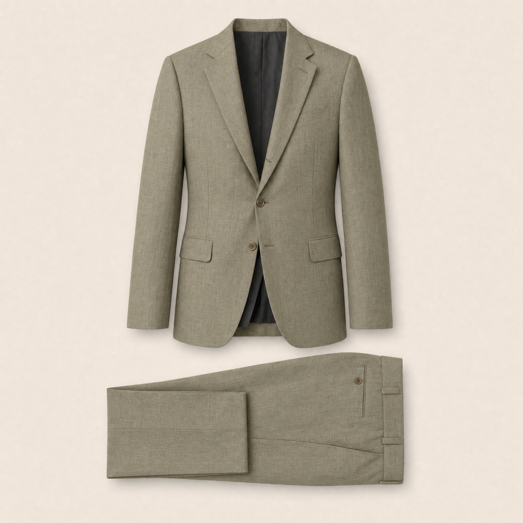 Ember two-piece suit — Sage Green Solid