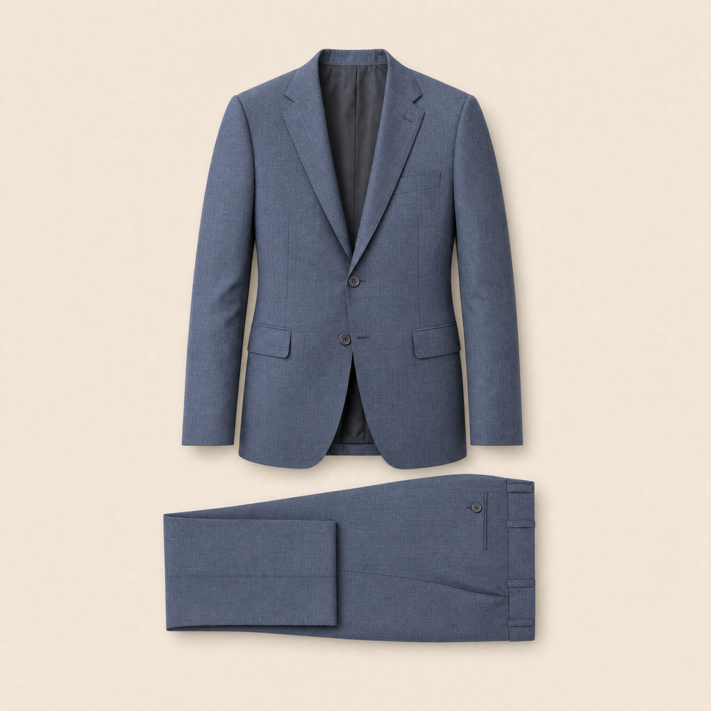 Farlie two-piece suit — Slate Solid
