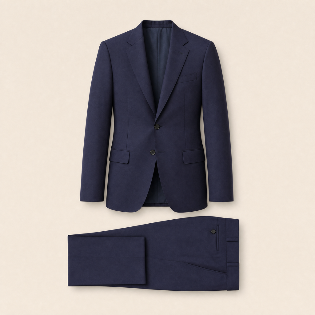 Fugazzi two-piece suit — Blue pure wool