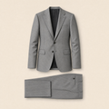 Gropius two-piece suit — Mid Gray technical