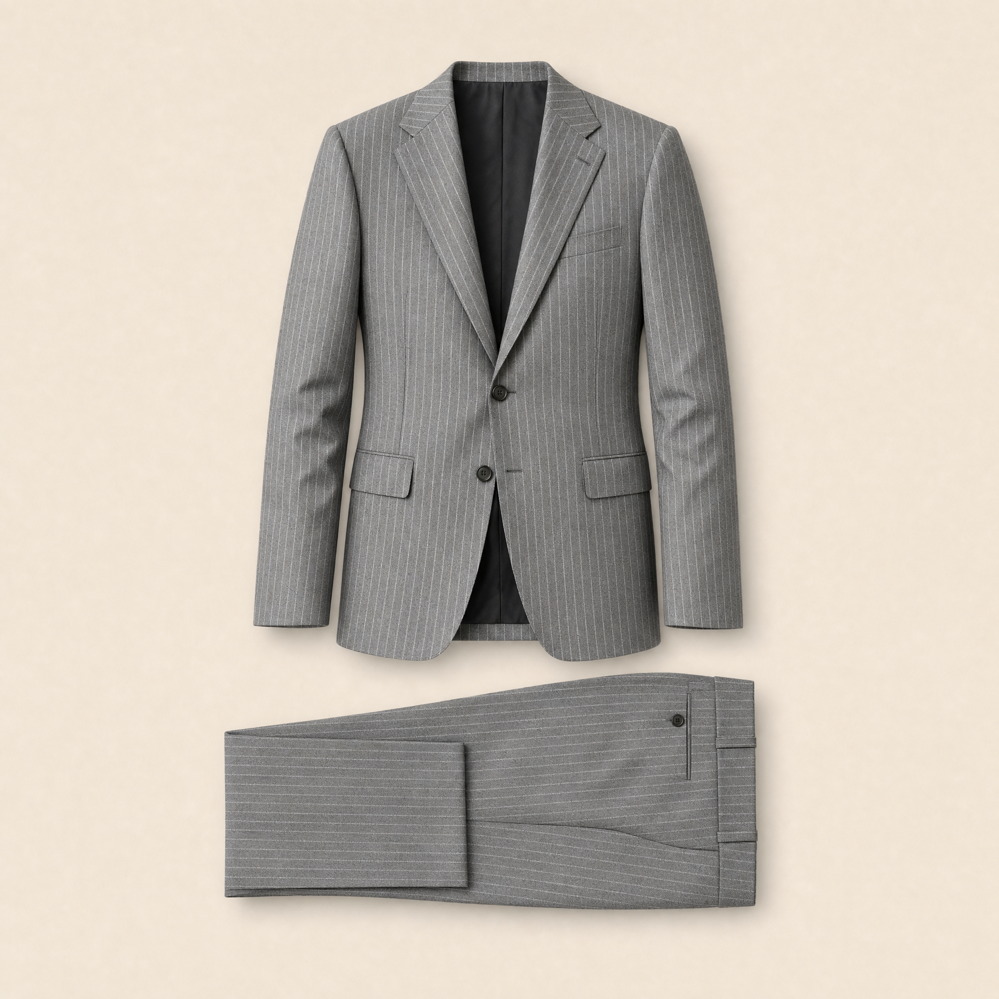 Gropius two-piece suit — Mid Gray technical