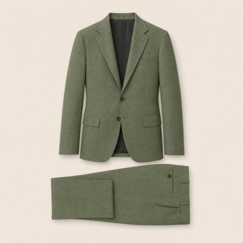 Guayanes two-piece suit — Forest Green Solid