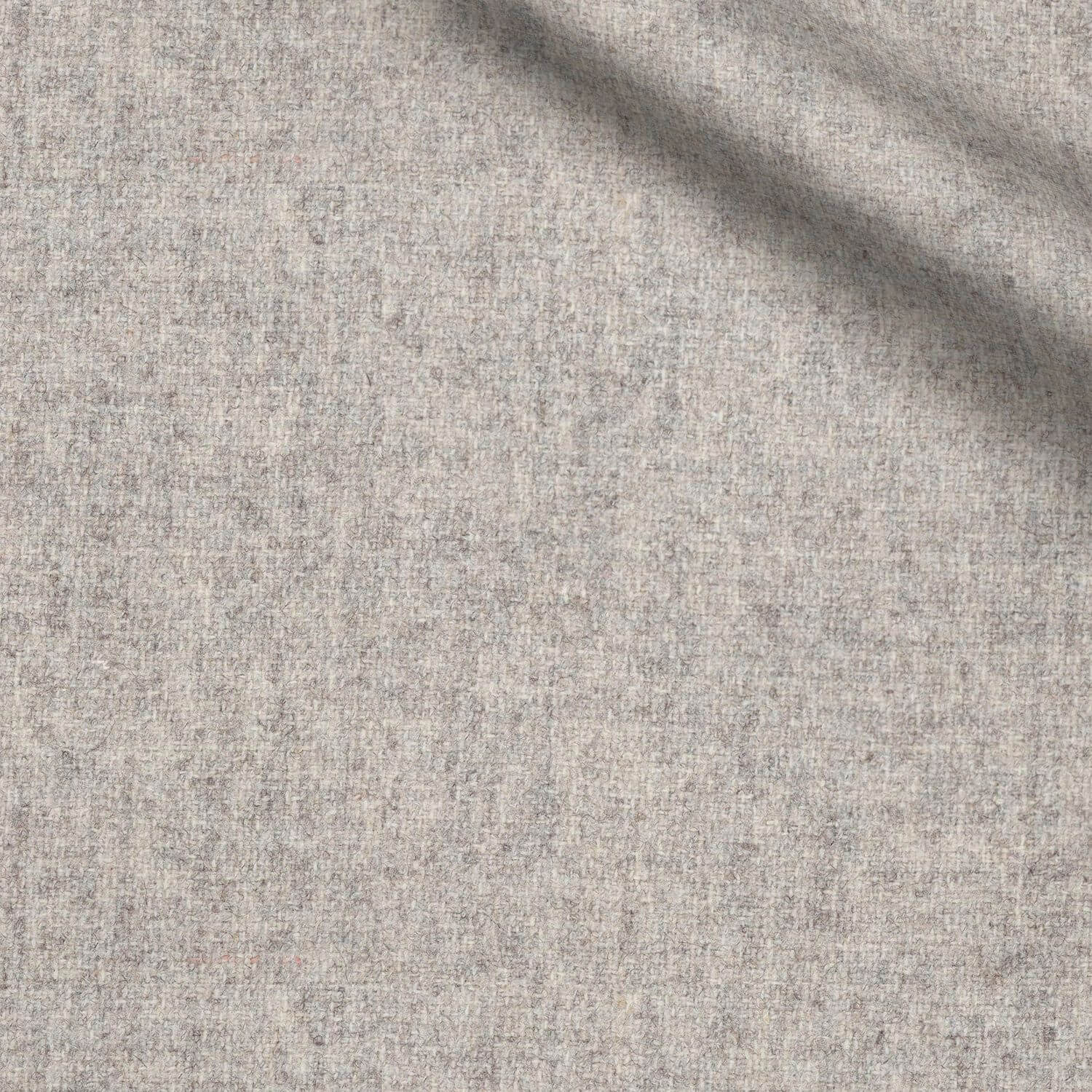 Hals fabric swatch — Light Gray flannel, Draperì Corsini