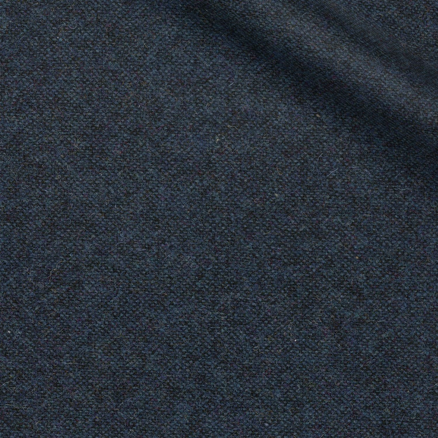 Hampton fabric swatch — Navy Blue donegal, Draperì Corsini